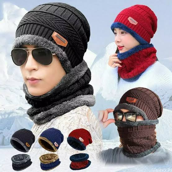 Winter cap and Neck warmer set